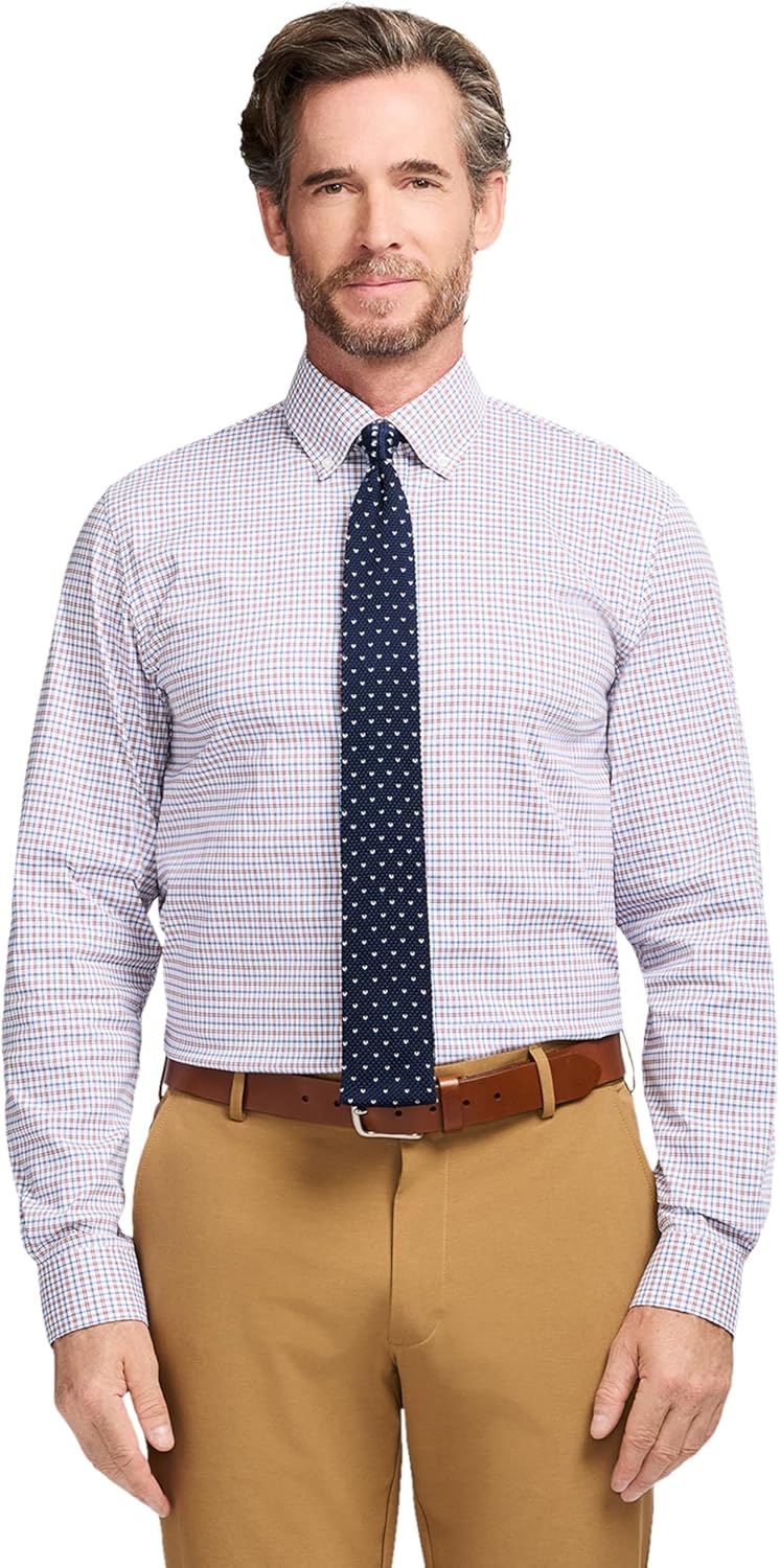 Izod Mens Slim Fit Dress Shirt Long Sleeve Wrinkle Free Stretch Button Down Collar