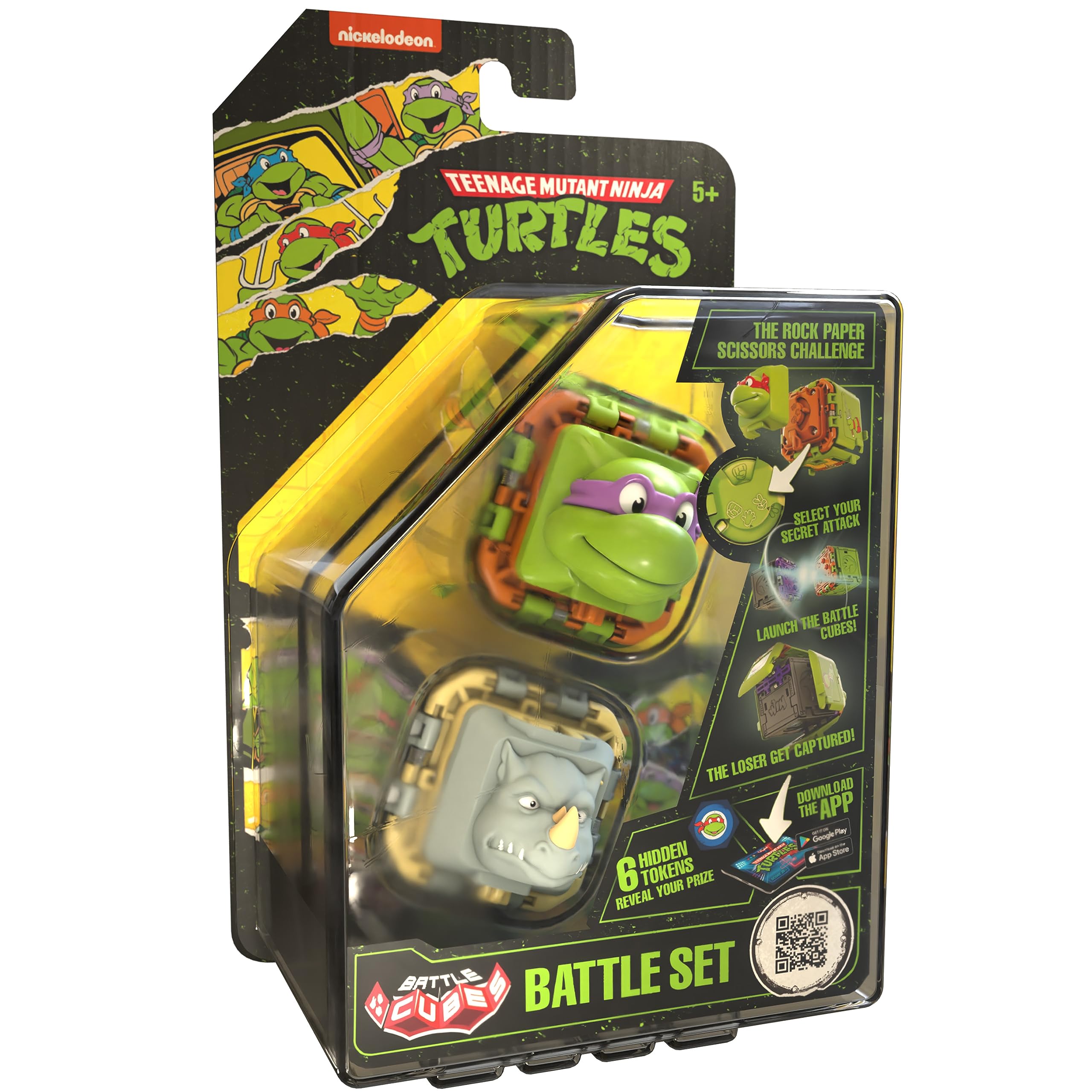 Battle Cubes Ninja Turtles Donatello Vs Rocksteady, Set of 2 - Battle Set