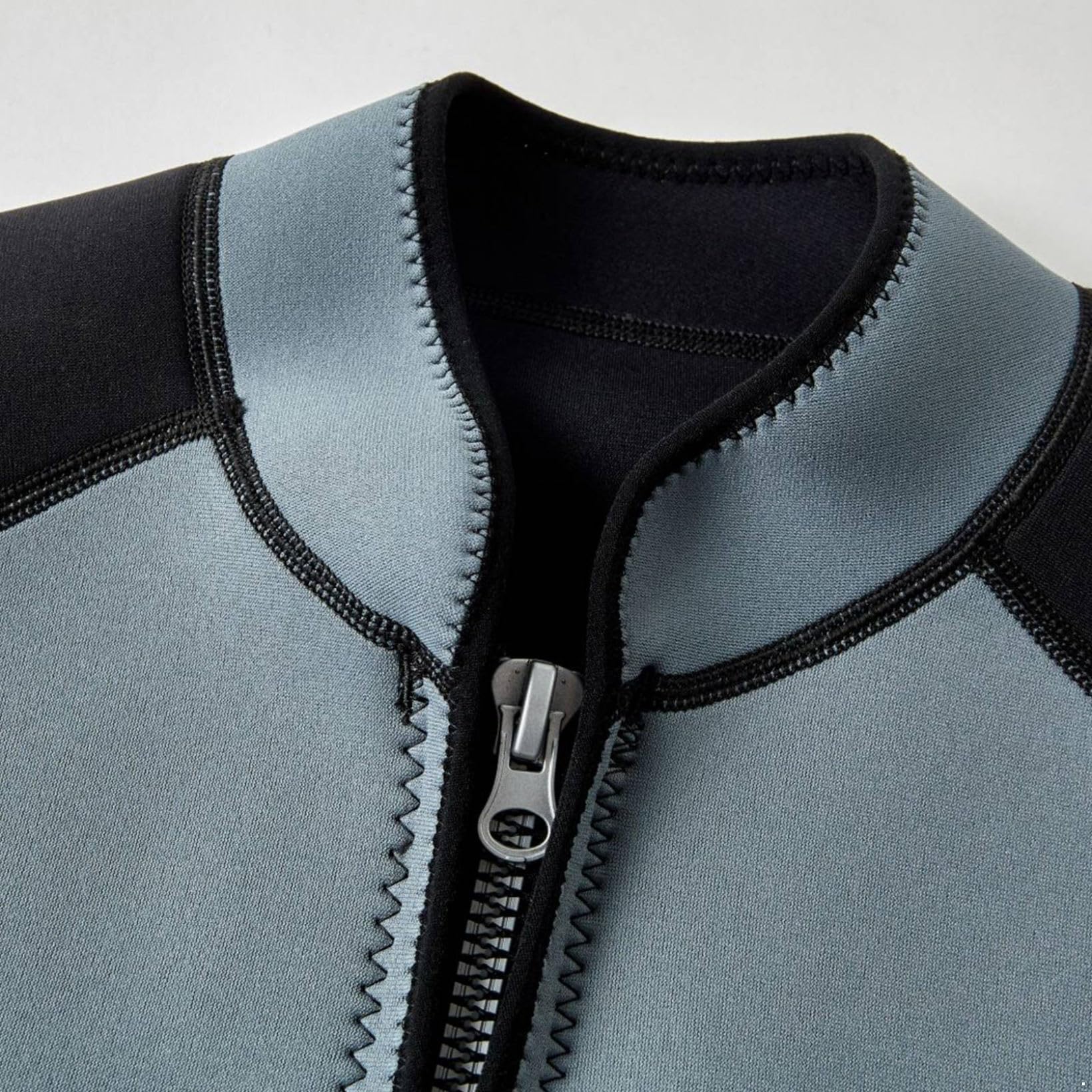 Hansber Uomo mm Neoprene Nuoto Mantello Manica Lunga Cerniera Rash Guard Giacca Professionale Neoprene Abito Superiore