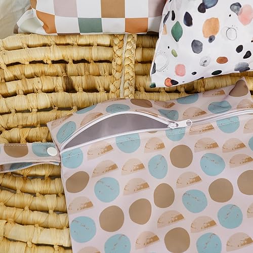 Miniatura 6 de Happy Flute Juego de 3 bolsas húmedas con cremallera, impermeables, lavables, bolsas de viaje, playa, piscina, bolsa de gimnasio para pañales de