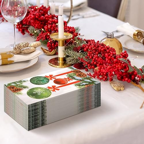 Miniatura 7 de Servilletas de papel de Navidad desechables de Navidad para baño, Cardenales de Navidad, toalla de papel para invitados, toallas de papel