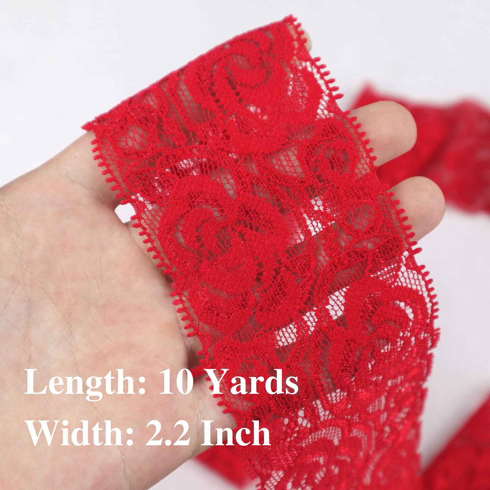 MISTREASS￤Ribbon Lace Trimming Tweed Lace Ribbon Stretch