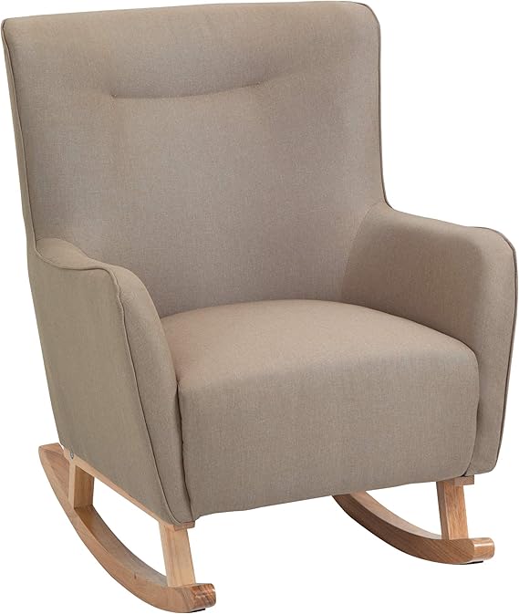 Amazon.com: HOMCOM Modern Rocking Chair Sofa Armchair Modern Accent ...