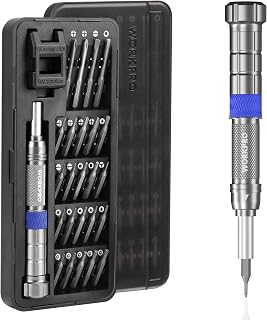WORKPRO 26-in-1 Precision Screwdriver Set with Extension Shaft, Magnetic Small Pocket Screwdriver, S2 Multi Bit Mini Screwdriver for Laptop, Phone, Watch, Eyeglasses Repairing