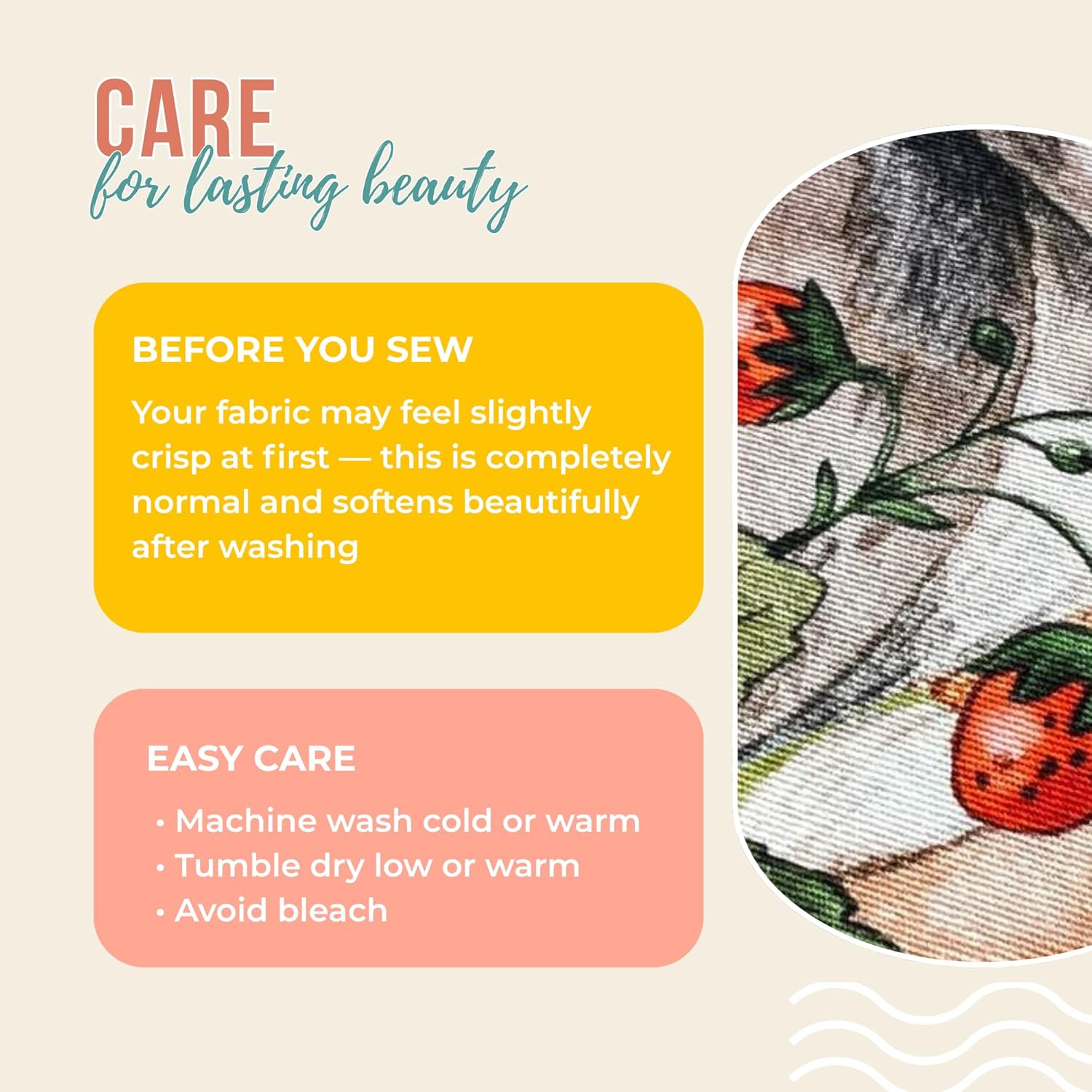 UNIQUE Safari Fabric Panel Set (6 Panels, 12x12in Each), Quilting Panels, Baby Quilt Panels, Cotton Baby Panels, Cotton Fabric Panels for Quilting