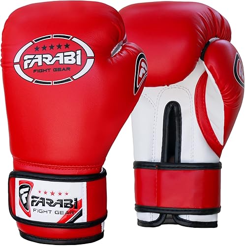 Miniatura 4 de Farabi Sports Guantes de boxeo para niños de 4, 6, 8 onzas, guantes de boxeo para niños, guantes de boxeo juveniles, guantes de boxeo para niños y