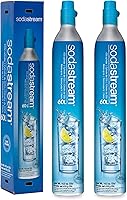 SodaStream CO2 Refill Pack: 2 Blue Screw-in Cylinders - Earn $15 Amazon Gift Card Exchange - Fits Fizzi, One Touch, Jet, Spirit, Penguin