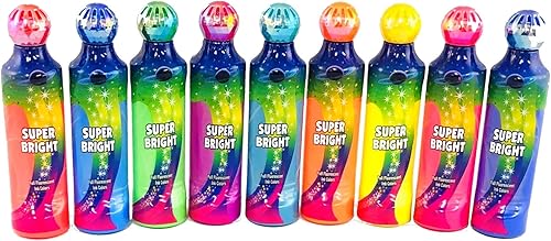 Juego de 9 mini bingo fluorescentes superbrillantes de 1.5 fl oz, uno de cada color