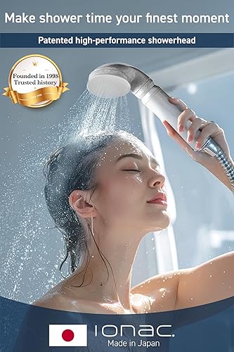 Miniatura 2 de Fabricado en Japón y tecnología innovadora cabezal de ducha IONAC con filtro, ducha suavizante de agua, spa en casa, adecuado para atopia, cabezal