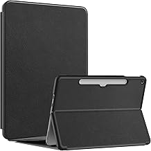 Haofun Hülle Kompatibel mit Microsoft Surface Pro 12 Zoll, Stoßfeste Robuste Hartschalen Schutzhülle mit Multi-Winkel Ständer, Type Cover Kompatibel, Schlanke Schutzhülle, Schwarz