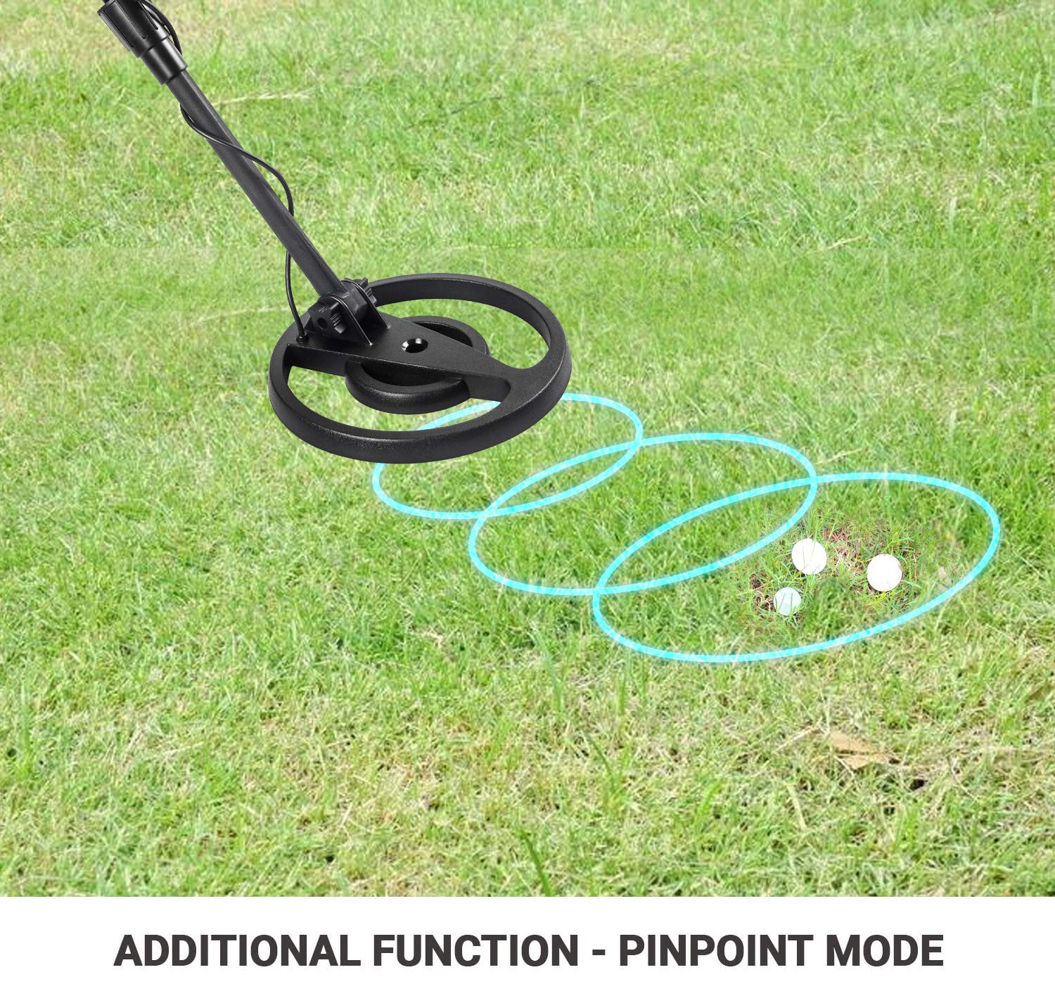 CosyInSofa Metal Detector-Professional Regolabile Metal Finder Leggero cercatore d'oro Bobina di Ricerca Impermeabile