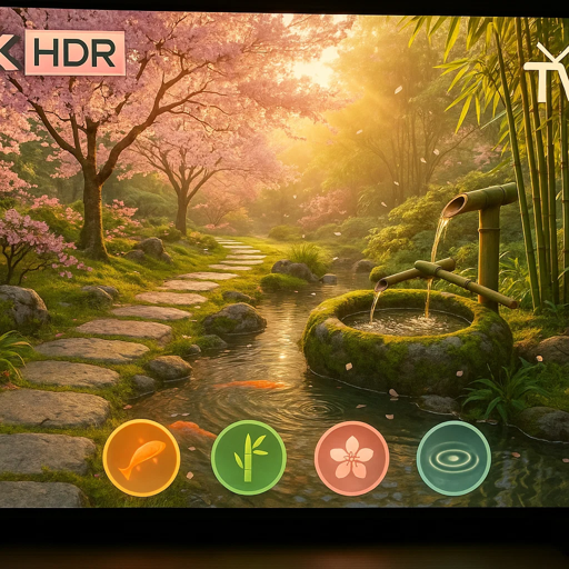 Japanese Garden Japanese Garden Zen 4K – Peaceful Bamboo & Water Sounds for Meditation TV Screensaver with