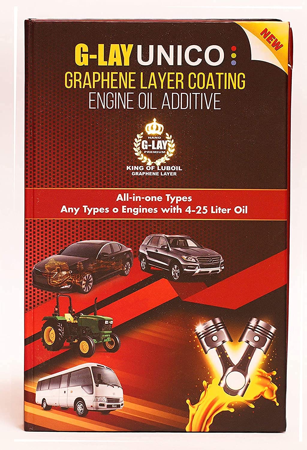G-Lay Unico Graphene Layer Coating Engine Oil Additive All -in-One Type, Compatible with TATA Harrier Car Engine