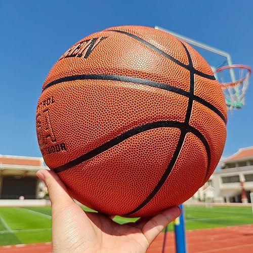 Miniatura 7 de Official Size 7 Basketball - Composite Leather with Moisture-Wicking Grip - IndoorOutdoor Game Ready