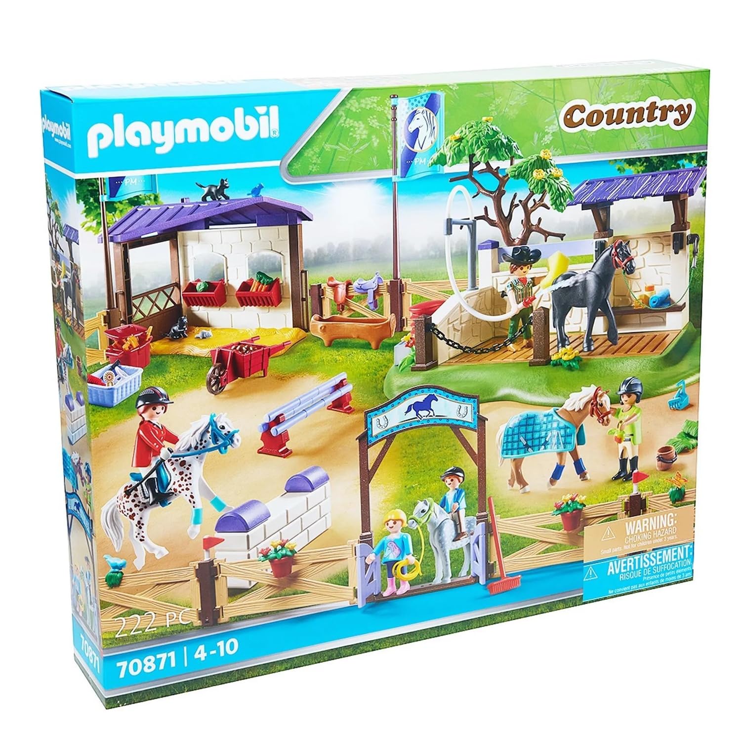 Playmobil 70871 Country Tournoi d'équitation avec Lavage de Chevaux