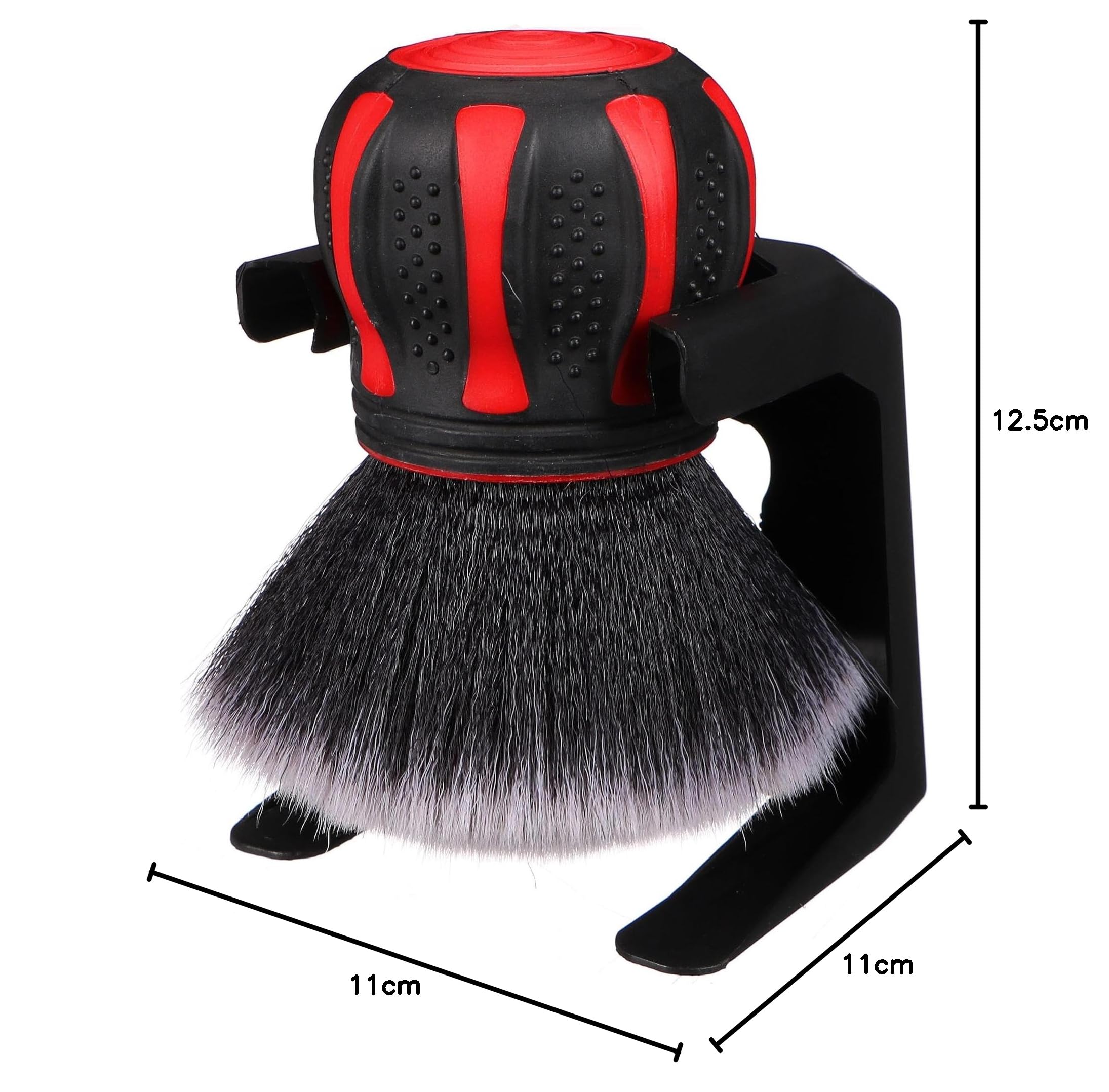 CAR DETAILING BRUSH BALL | Duży precyzyjny pędzel z kulistą rączką i stojakiem do czyszczenia samochodu