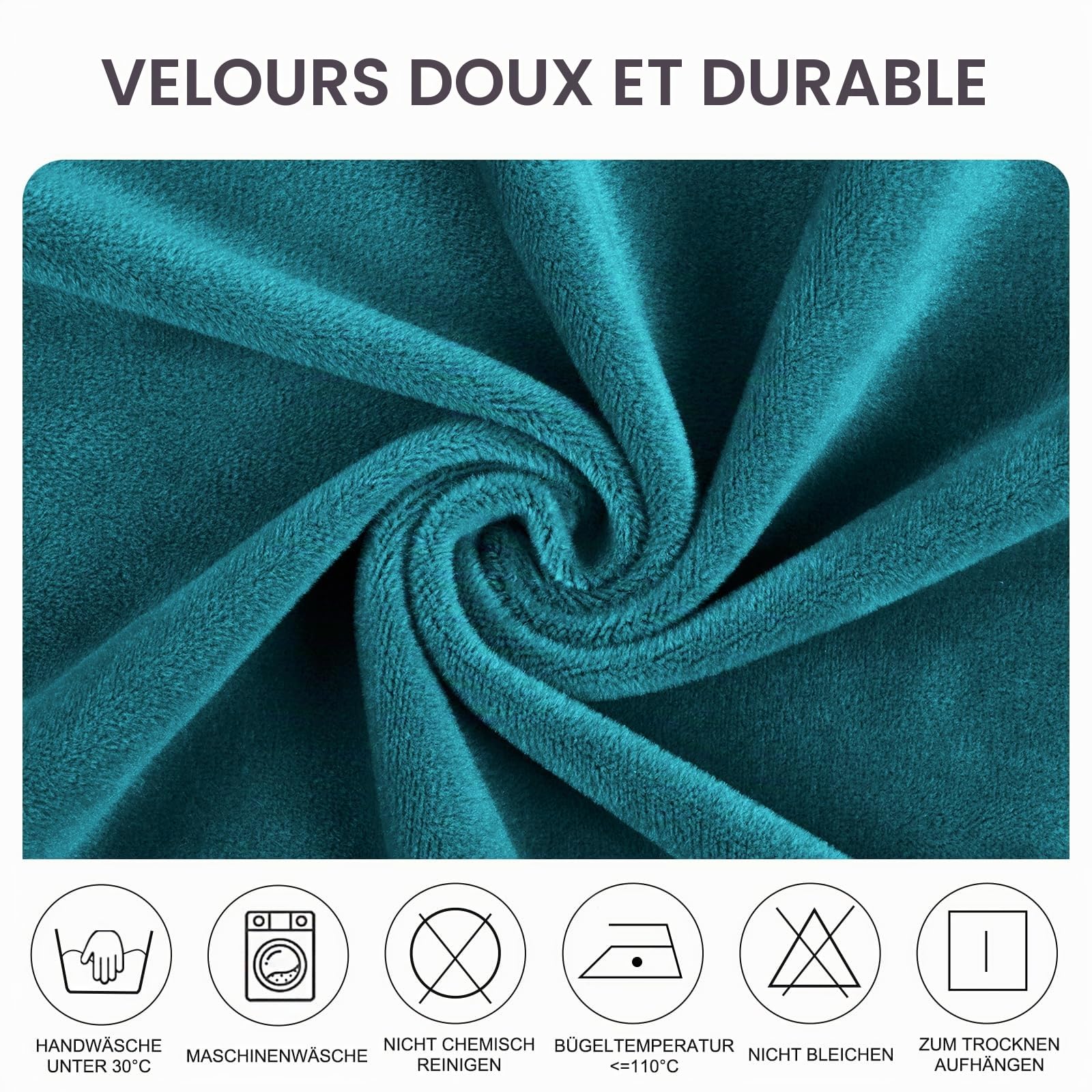 Alishomtll Lot de 6 housses de chaise en velours extensible, housses de chaise en velours/velour, chaise à bascule, housses élastiques, chaises lavables, protection pour cuisine, restaurant, hôtel