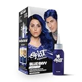 Splat Blue Envy Semi Permanent Hair Dye Kit with Bleach&comma; 1 Application&comma; Includes Blue Hair Dye&comma; Oxide & Bleach Powder&comma; Vegan & Cruelty Free Hair Color