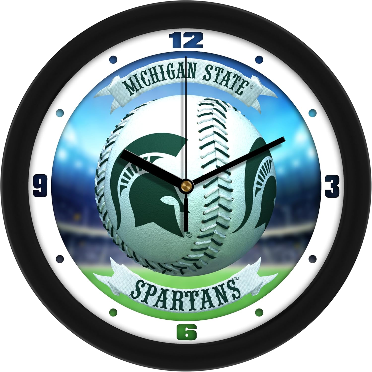 SunTime Michigan State Spartans - Home Run Wall Clock