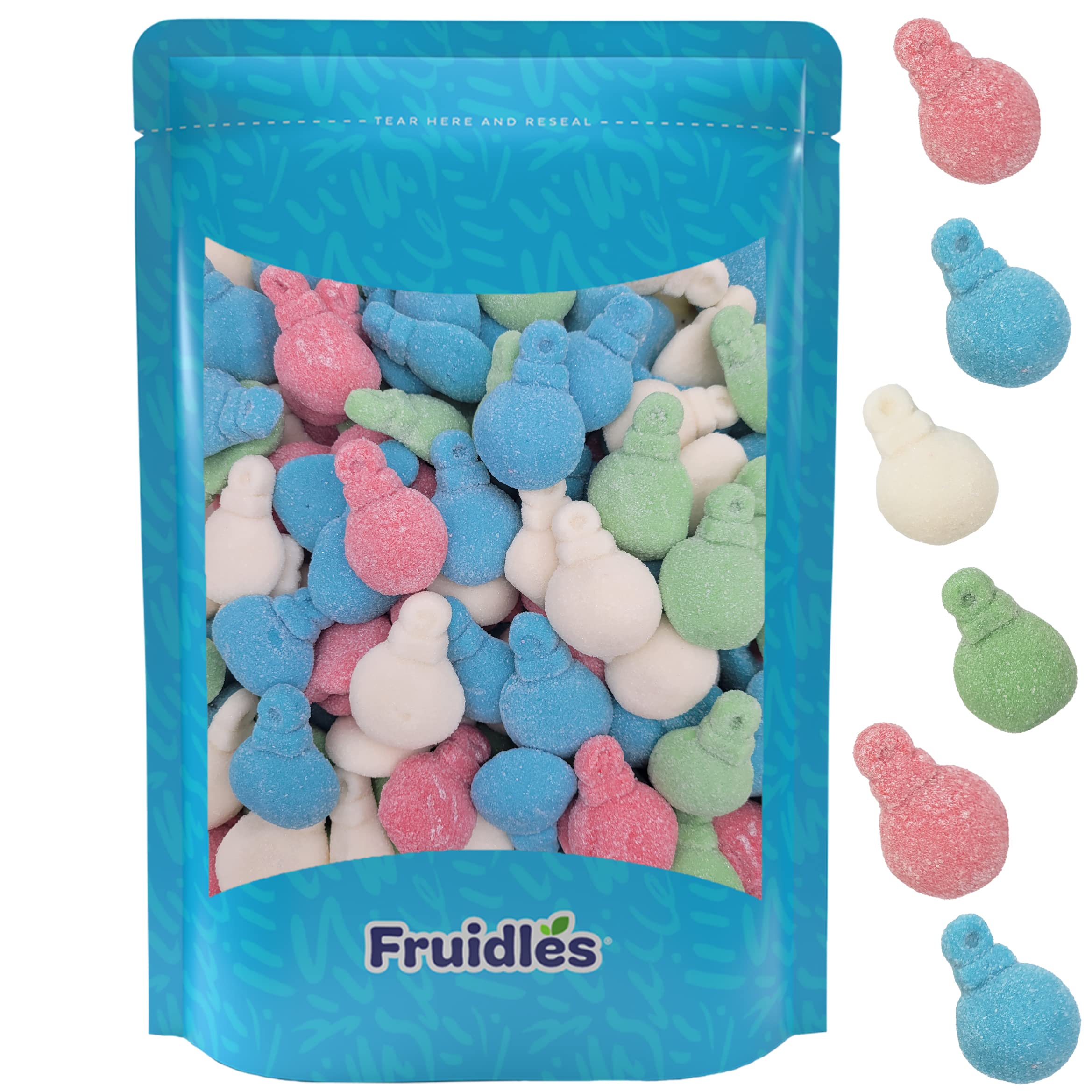 Fruidles Glitter Ornaments Gummy Candy, Delicious Gummies, Fun and Festive Holiday Snacking, Party Favor (1 Pound)