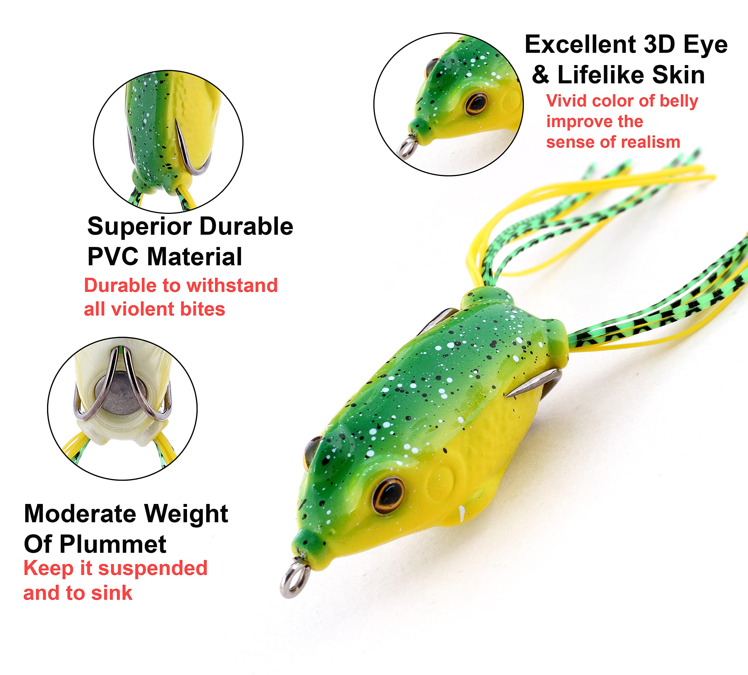 Fishing Floating Frog Lure 9g /5cm 3