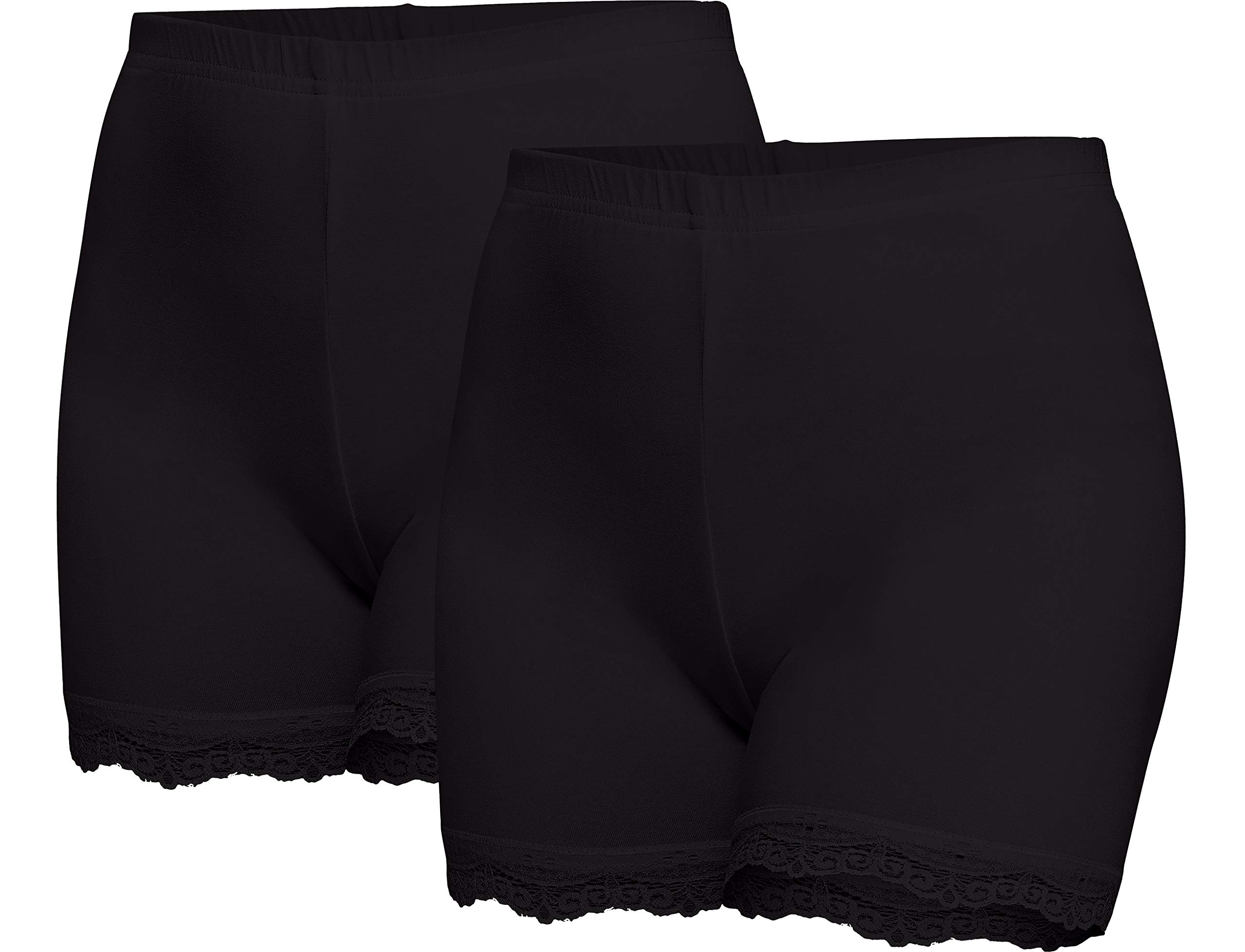 Merry Style Damen Shorts mit Spitze Unterhose Hotpants Boxershorts aus Viskose MS10-294