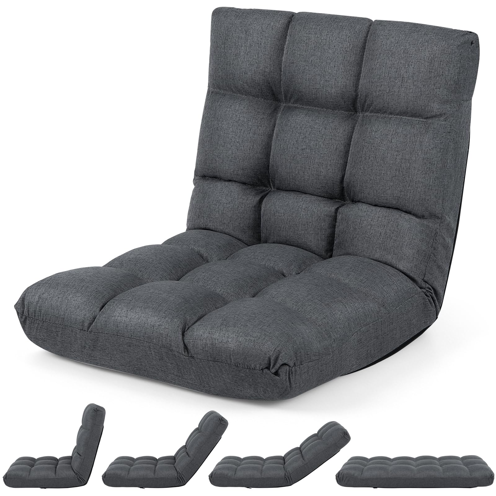 GIANTEX 14-Position Adjustable Floor Chair