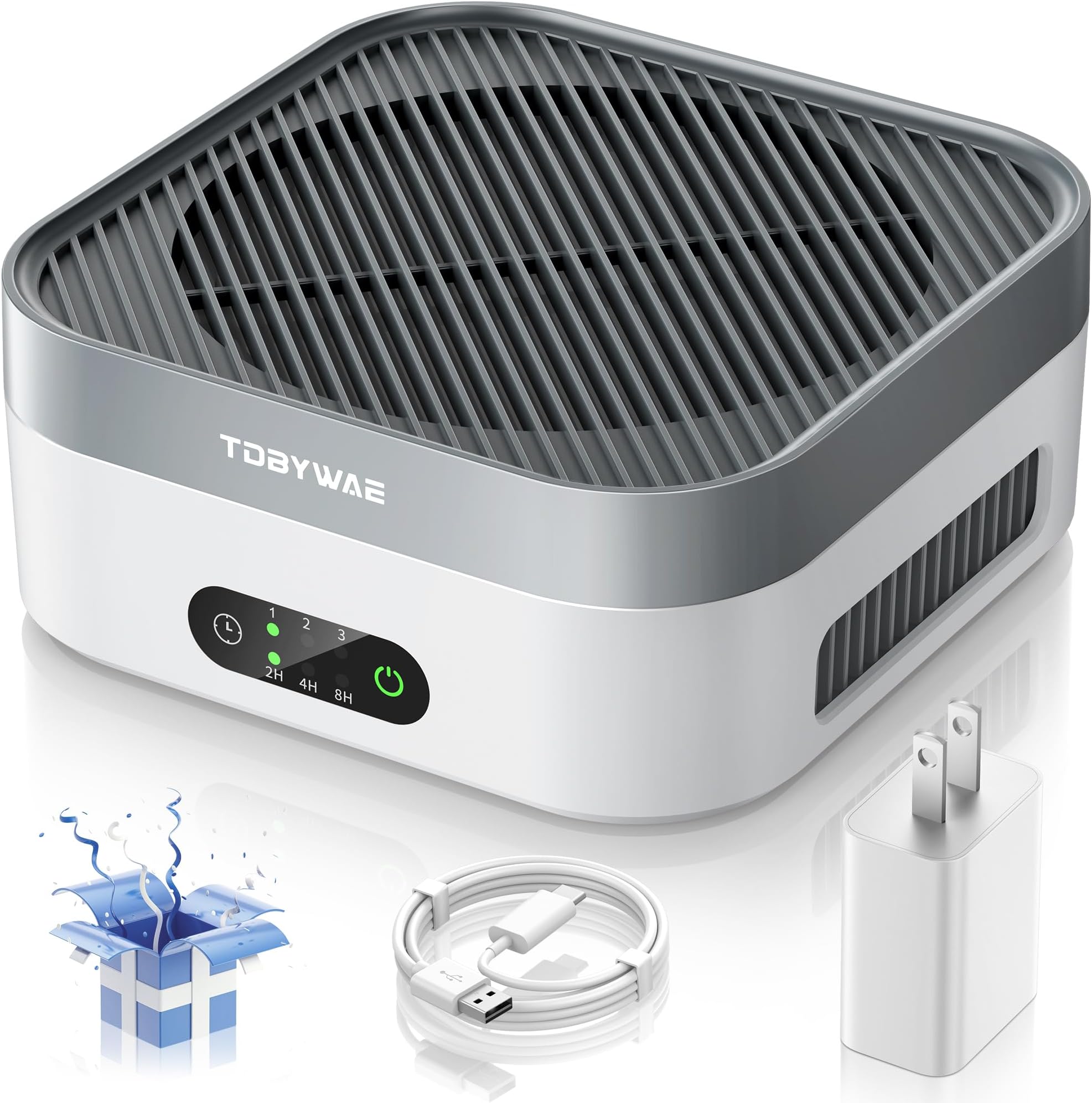 Air Purifiers for Home, Air Purifier for Bedroom Up to 600 ft², H13 True HEPA, Mini Air Cleaner for Desk/Car/Travel, for Dust Pets Dander Pollen Odor Smoke, with New Quiet Wind Wheel System