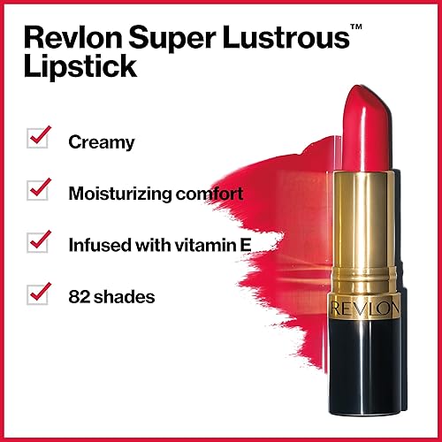 Miniatura 3 de Revlon Super Lustrous Labial con vitamina E y aceite de aguacate, kit de regalo 3 unidades (420 Blushed - Pearl, 205 Champagne on Ice - Pearl)