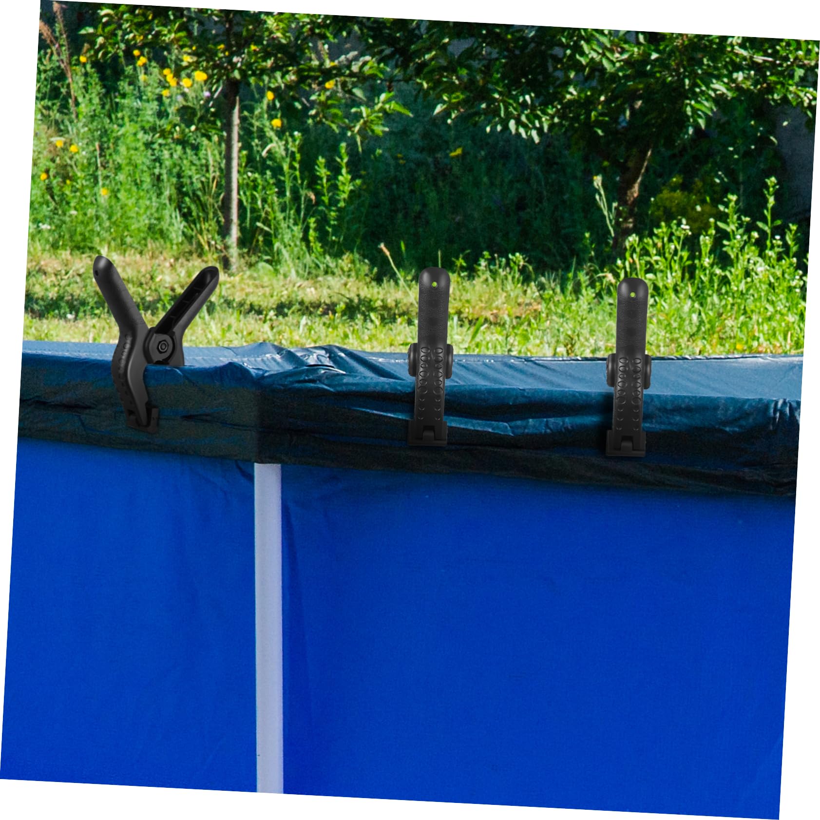 ULTECHNOVO 24 Stück Klemmen für Hintergründe Robuste Federklemmen Stoffbefestigung Poolabdeckungsklammern Befestigungclips für Holzarbeiten DIY Bastelclips Outdoor Klemmen