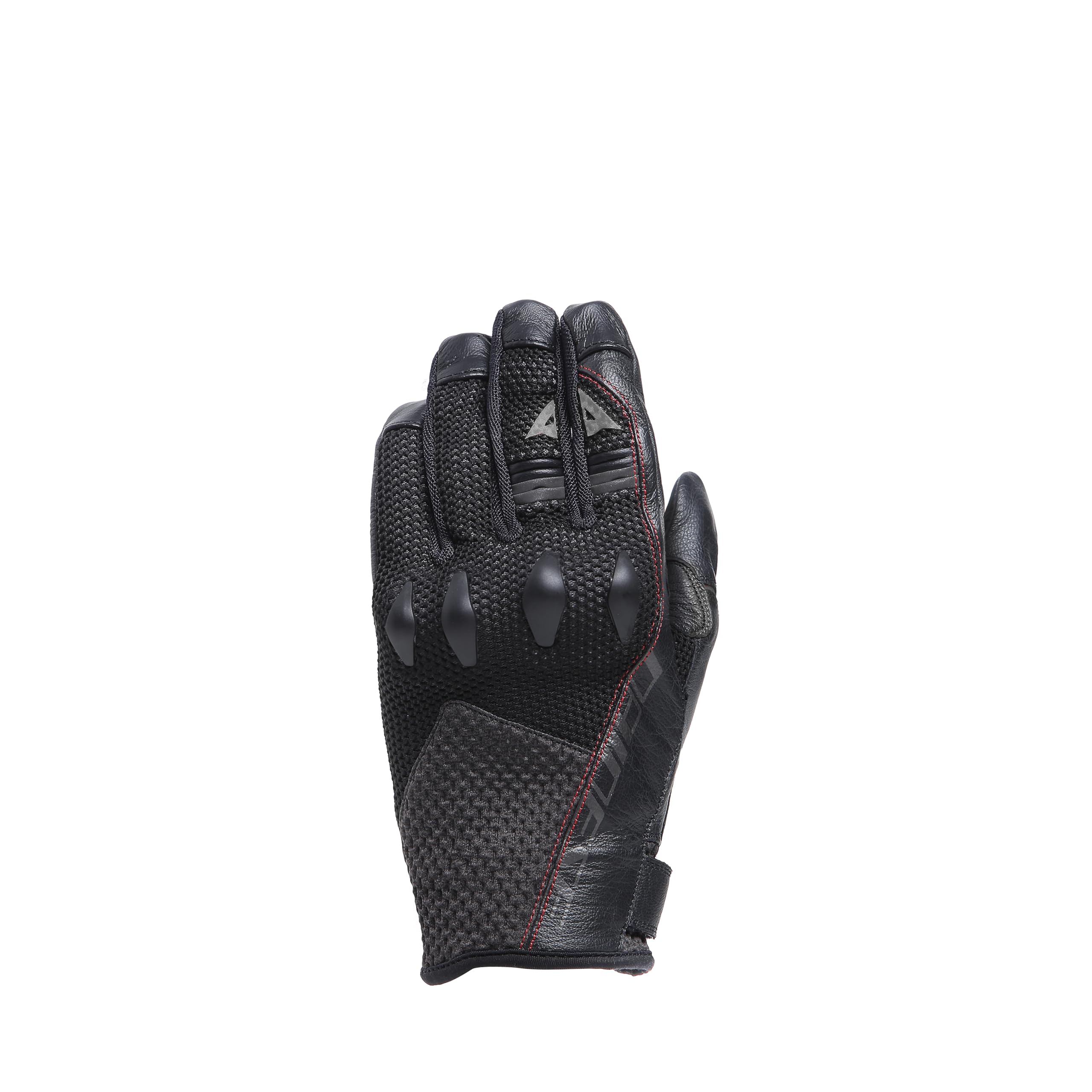 Dainese Men's Black / Black - Karakum Ergo-Tek Gloves, Summer Motorcycle Gloves, Ventilated Fabric, Knuckle Potectors, Motorcycle Gloves, Black/Black, M