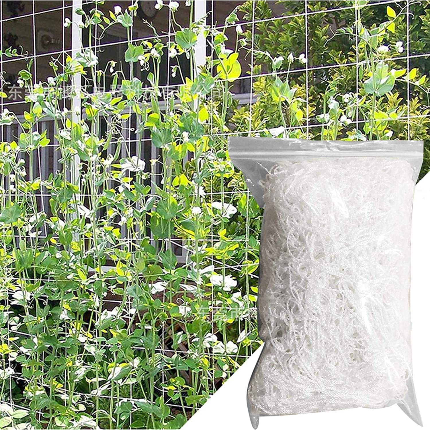 Namvo Red de enrejado para plantas hidropónicas de 3 m x 10 m, malla de poliéster resistente, red de escalada para plantas de jardín
