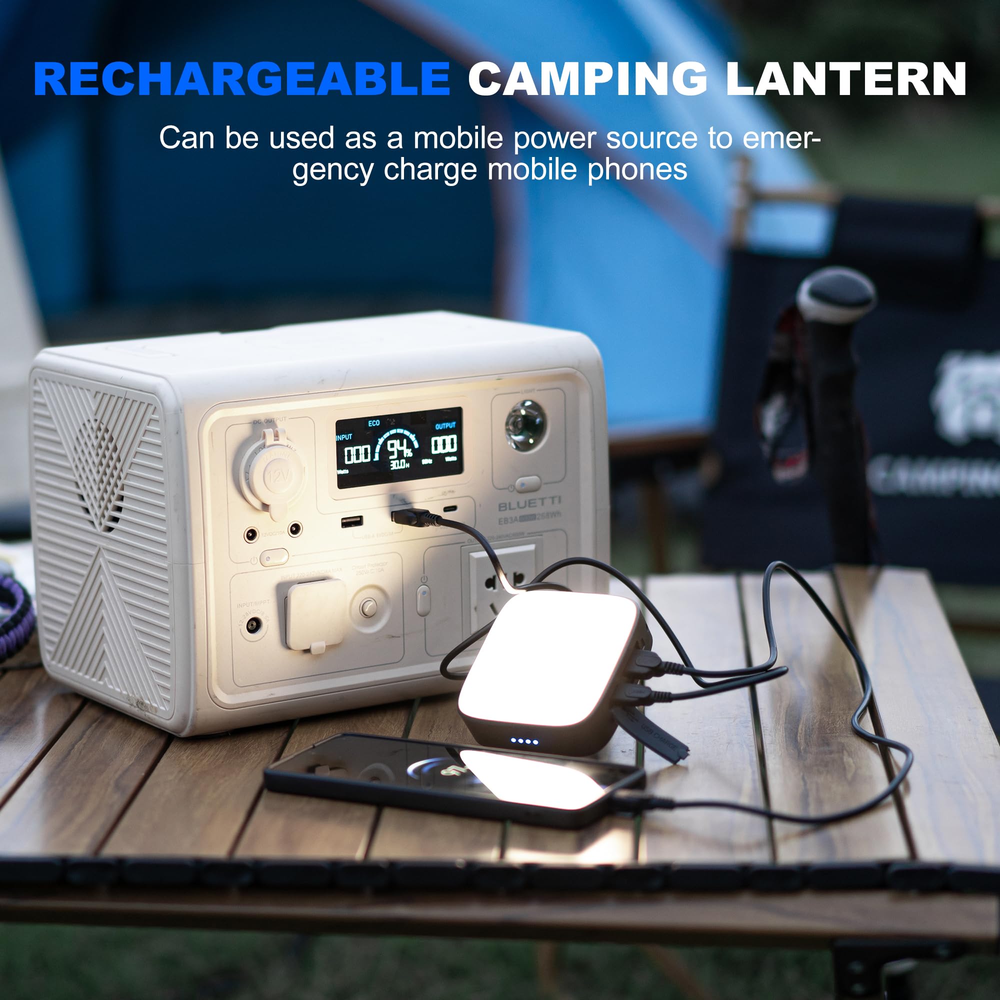 WUBEN F5 Wiederaufladbare Laterne Taschenlampe mit Powerbank Magnetfunktion Typ C Schnellladung Lampe Geeignet für Indoor/Camping Survival Notfall Backup Batterie (Grau)
