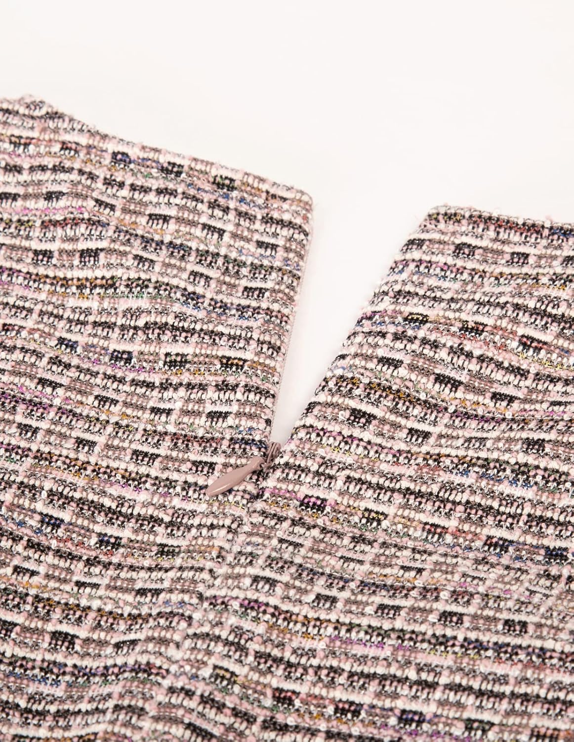 GRACE KARIN Womens Elegant Cap Sleeve Fishtail Tweed Cocktail Bodycon Dress - Image 4