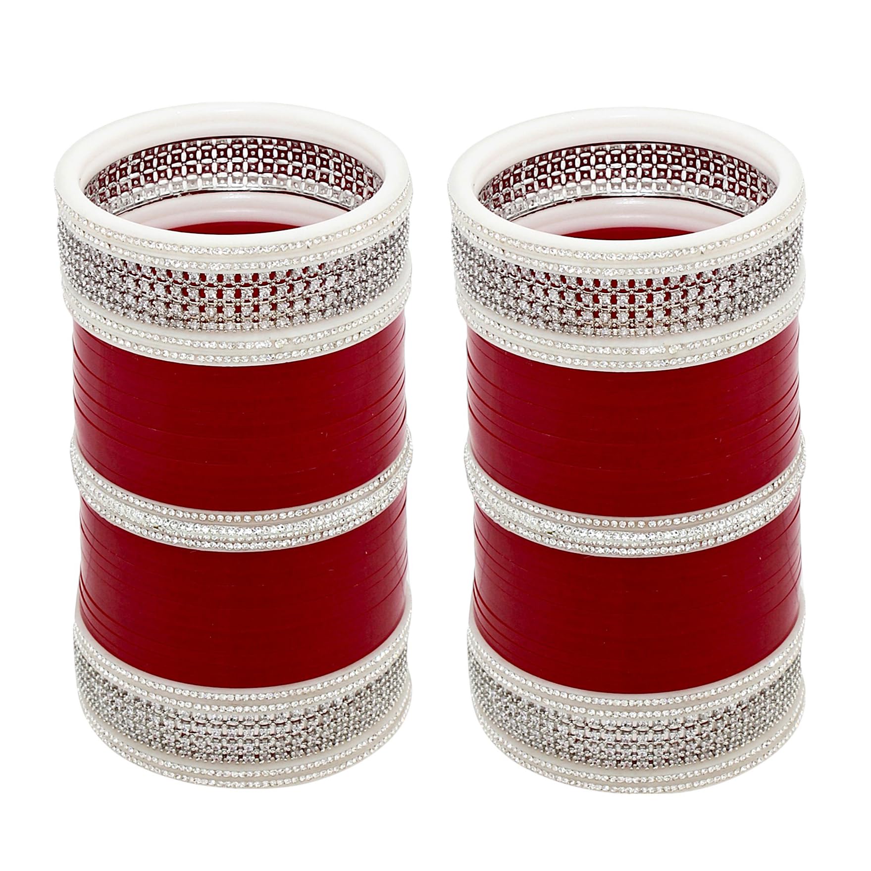Lucky Jewellery Bridal Bangle Set Dhanteras/Diwali/Bhai Dooj Collection Wedding Punjabi Chuda Designer Chura Maroon Color Choora For Women (3432-G1C1-6009-M-26) (B09NB8Z27M) Amazon Price History, Amazon Price Tracker