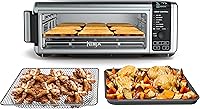 Ninja SP101 Foodi Digital Air Fryer Toaster Oven: 8-in-1 Flip-Up XL Capacity, 1800W Silver
