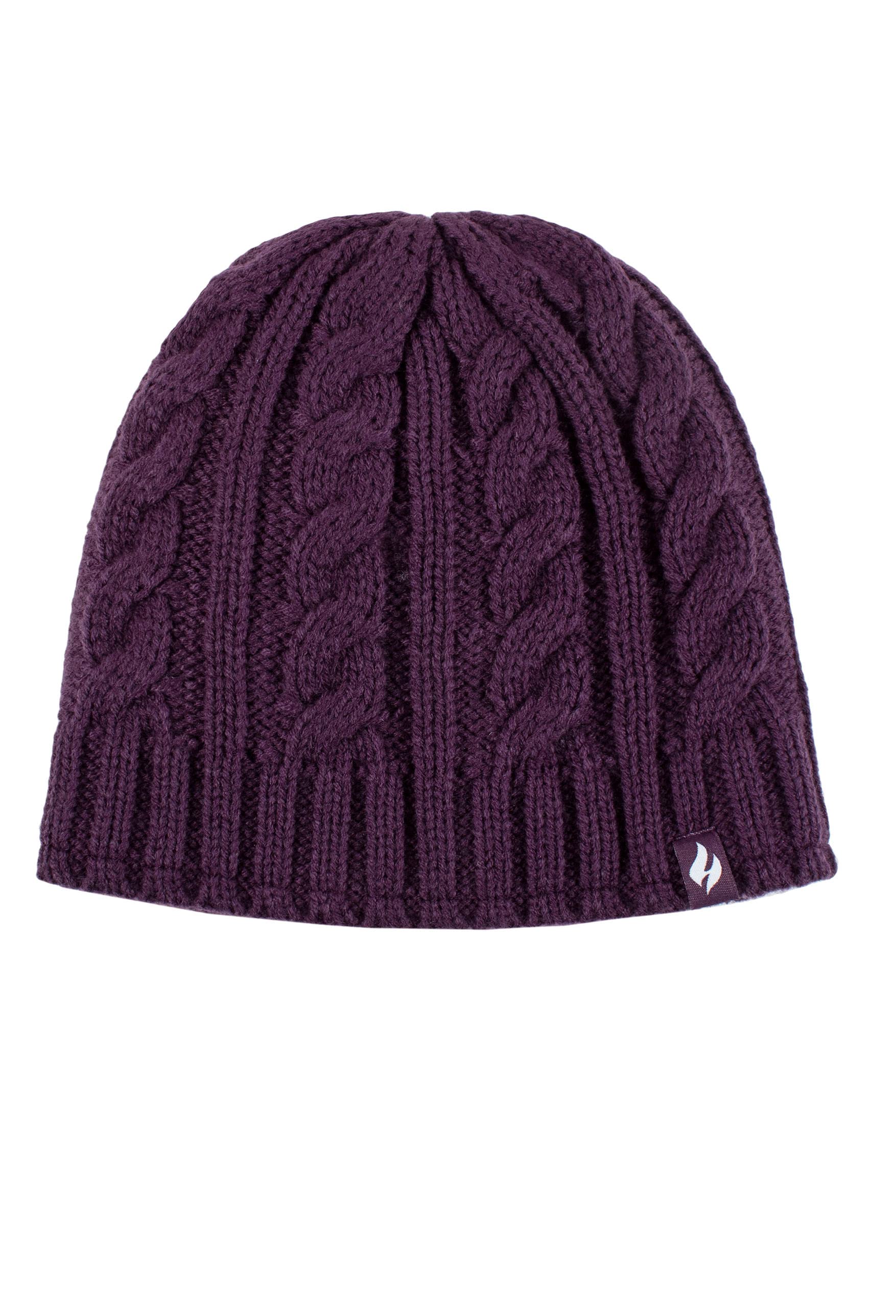 Heat Holders Women's Dark Purple 1 Pack 3.4 Tog Heatweaver Yarn Hat (, One Size)