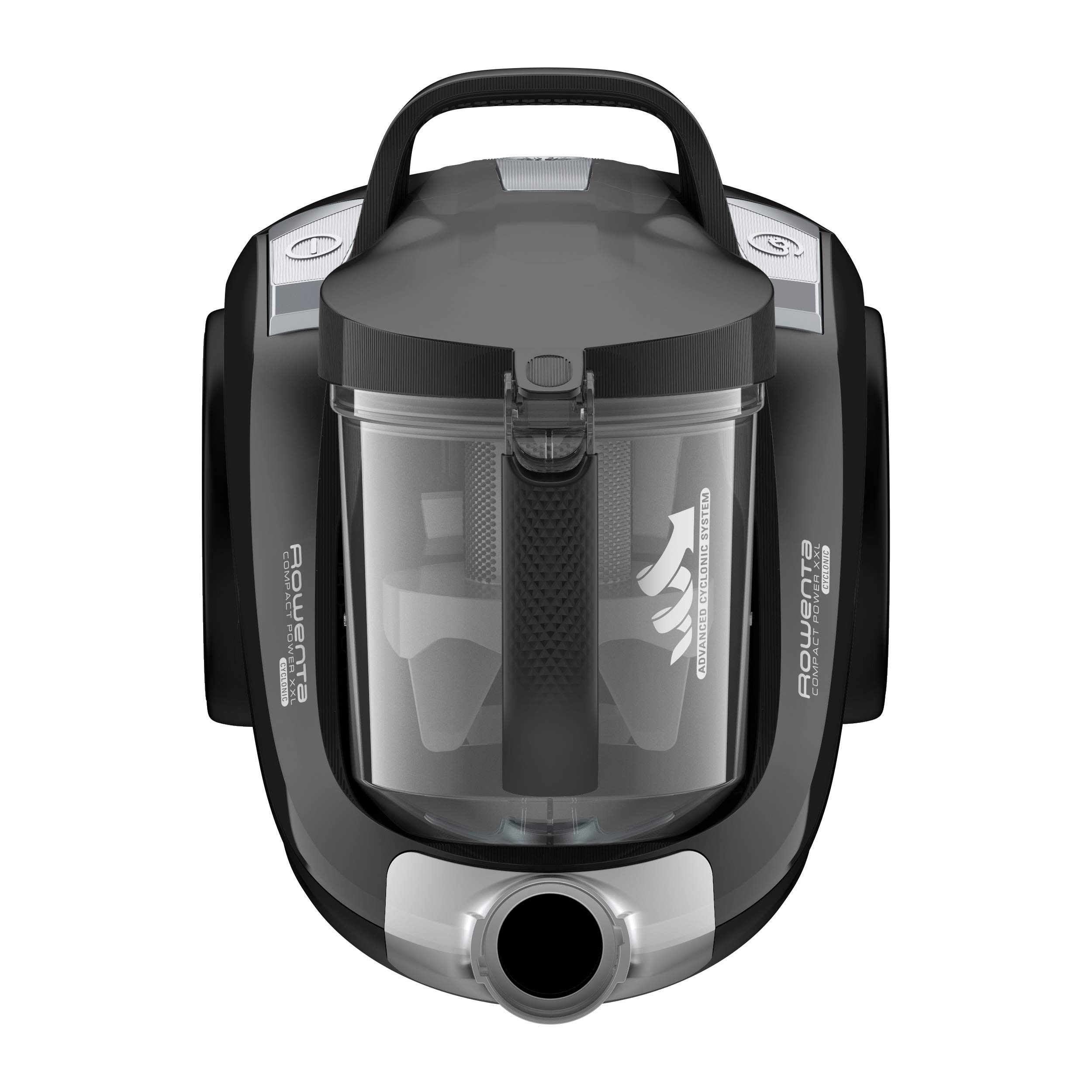 Rowenta Compact Power XXL Aspirapolvere a traino, Capacità di 2,5 L, Compatto, Motore Effitech, Contenitore della polvere facile da svuotare, Tecnologia ciclonica, Cavo di 6,2 m, RO4825