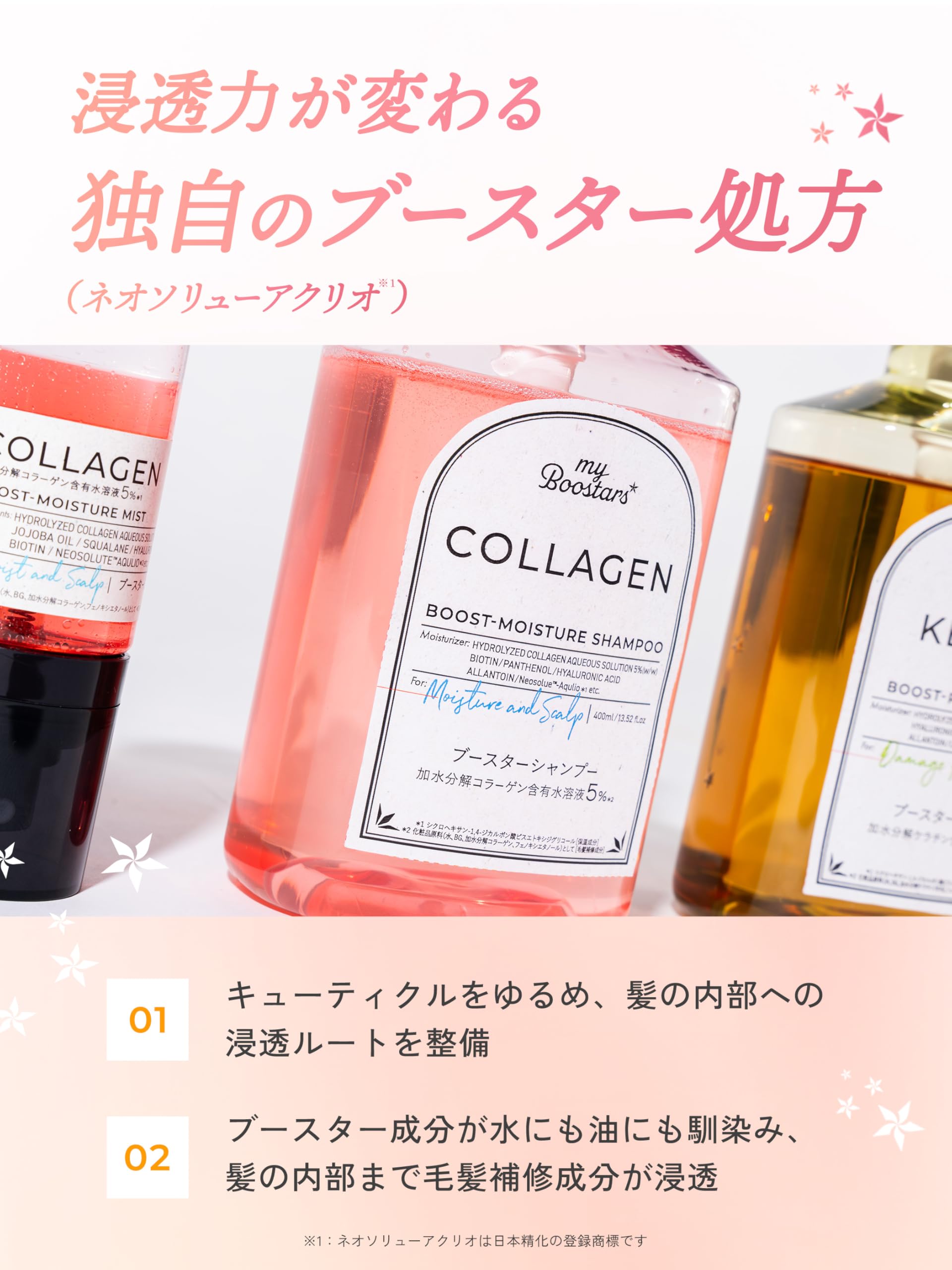 【新品】マイブースターズ【コラーゲン】ブースターヘアミスト トリートメント Amazon | myBoostars(マイブースターズ) マイブースターズ