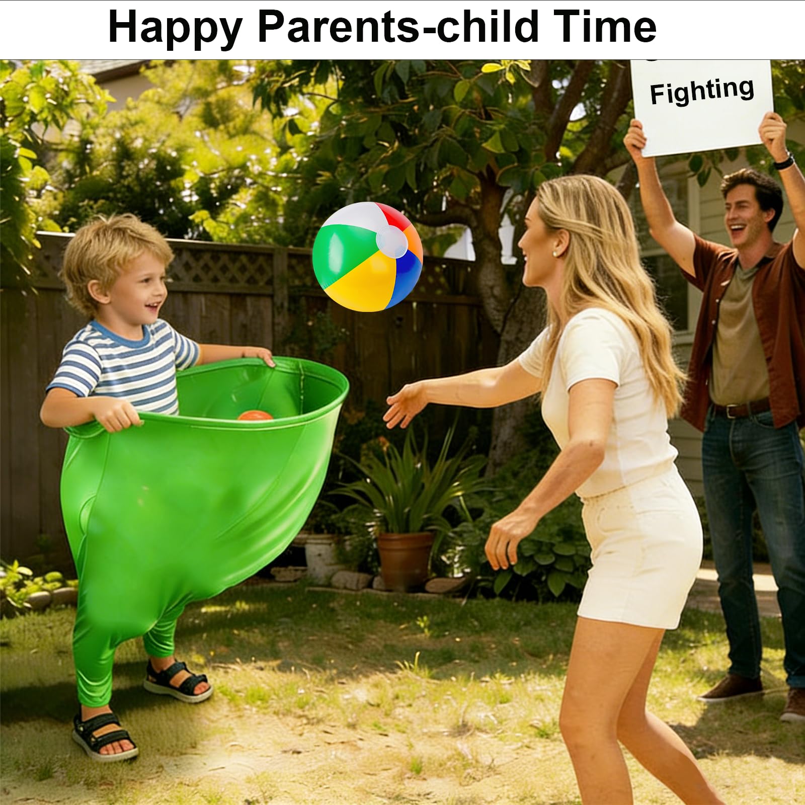 Ensemble de 17 Jeux de Pâques Granny Pants, 2 Jeux d'extérieur Pants surdimensionnés 10 balles, 2 Pompes à air et des Jeux de Lancer pour Adultes, Idéal pour fêtes, réunions familiales Jardin