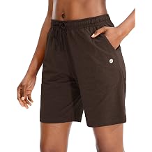 G Gradual Womens 7" / 9" Shorts with Deep Pockets Elastic Waist Bermuda Jersey Long Shorts for Woman Lounge Walking