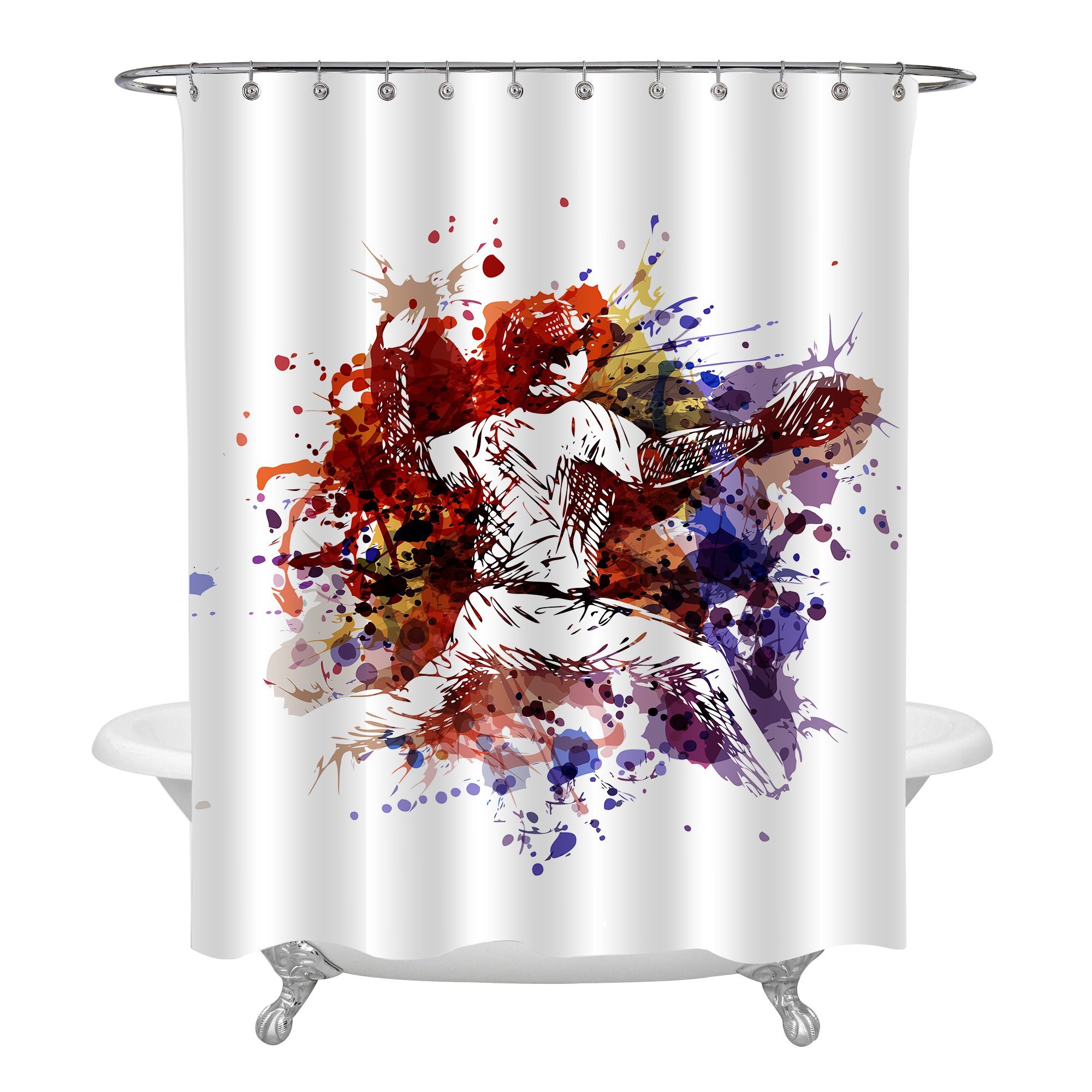 Sports Themed Shower Curtains Curtains & Drapes