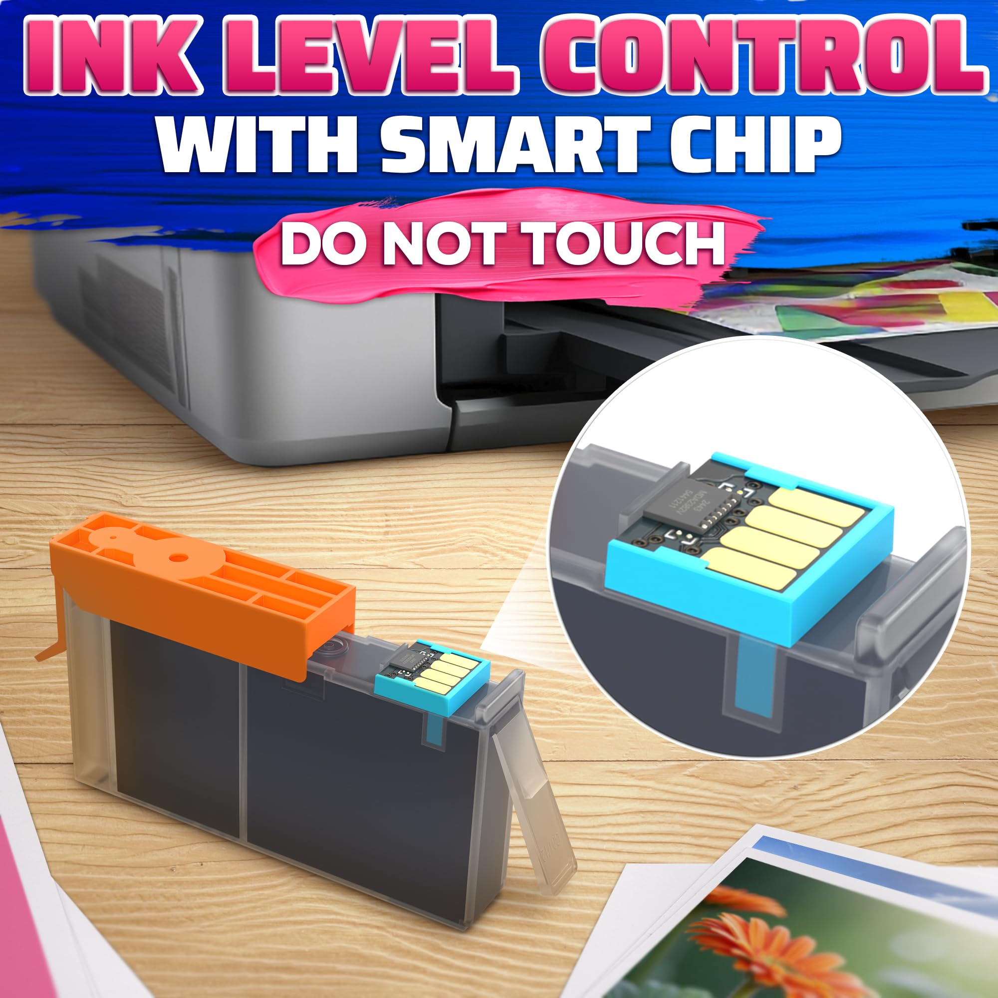Confezione da 4 cartucce d'inchiostro 910XL per stampanti 910XL, nero e a colori per stampanti 8020, 8025, 8028, 8030, 8035, 8010, 8015, 8018, 8022, qualità di stampa affidabile e installazione rapida