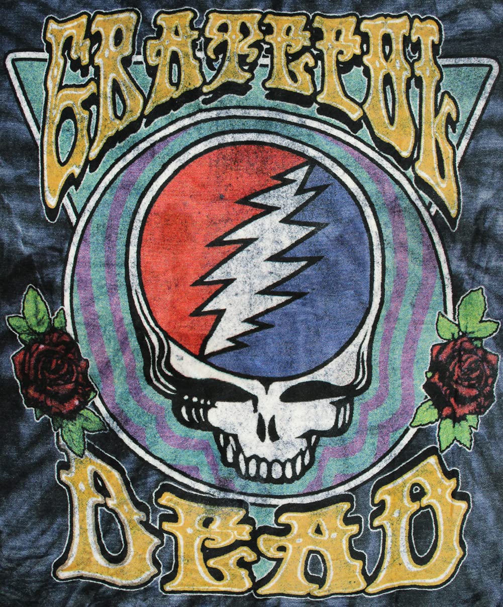 Grateful Dead Steal Your Face Super Soft and Cuddly Fleece Plush Throw Blanket