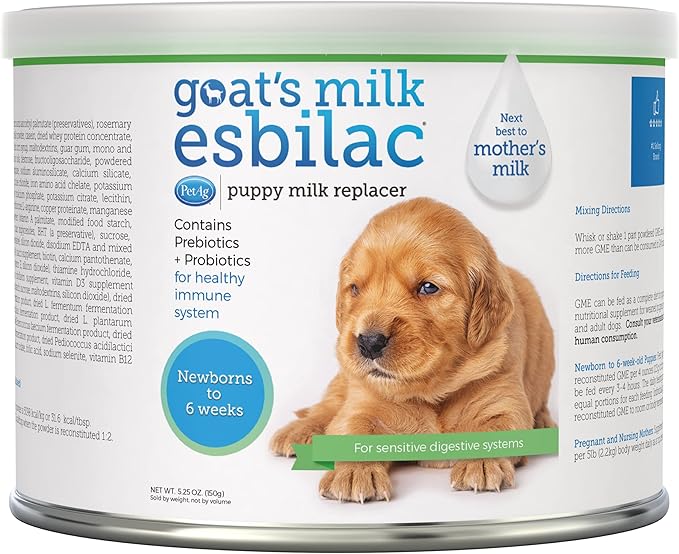 PetAg Esbilac Goat's Milk Powder Puppy Milk Replacer Milk Formula for Puppies