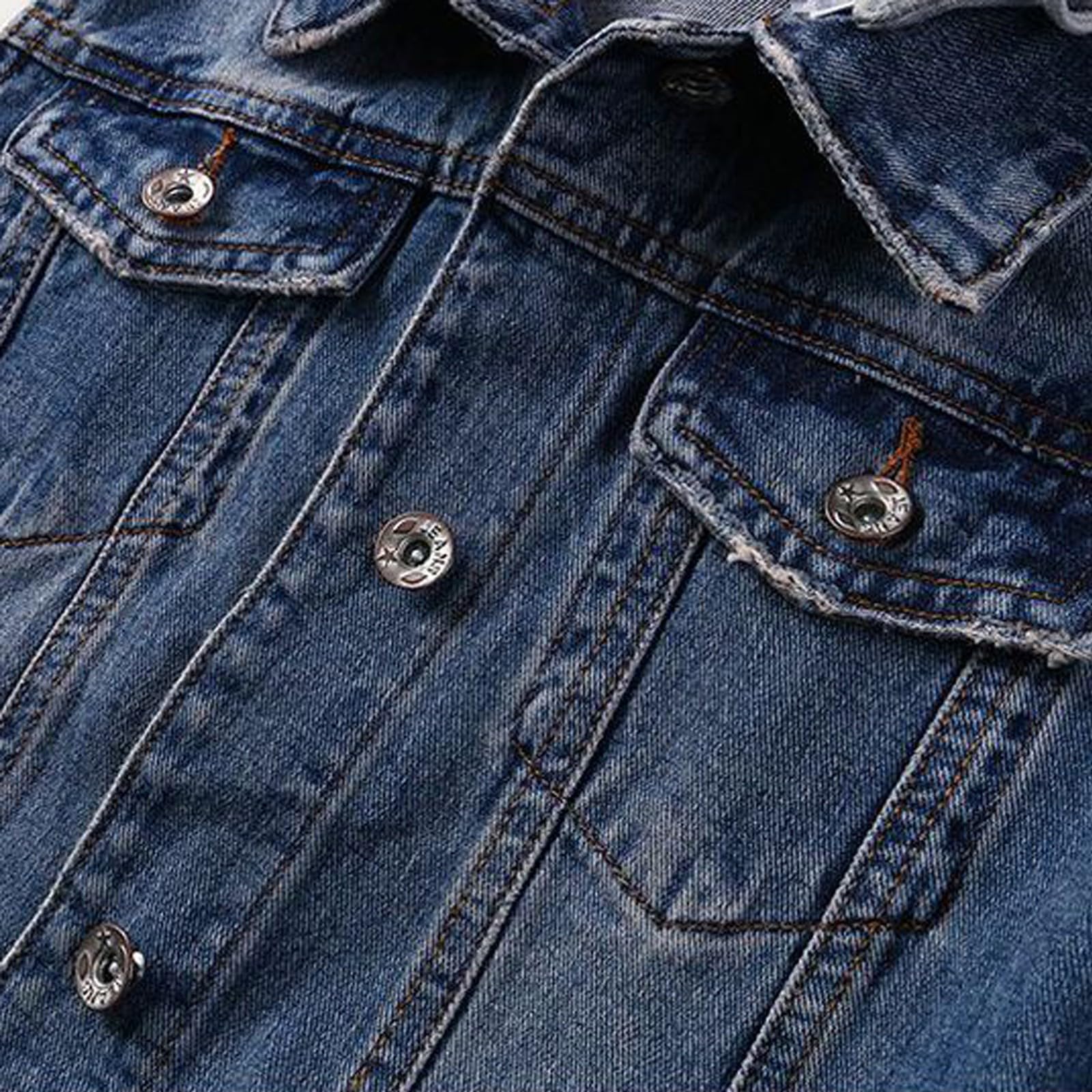 Gilet in denim con cappuccio per le donne senza maniche giacche di jeans con bottoni vintage in denim invecchiato gilet con cappuccio retrò moda gilet fidanzato streetwear cappotti con tasche