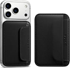 VULKIT Card Holder for Phone Slim Credit Card Holder for Men & Women Cards Wallet Stick On Phone Case Elastic Coins Pocket, Black