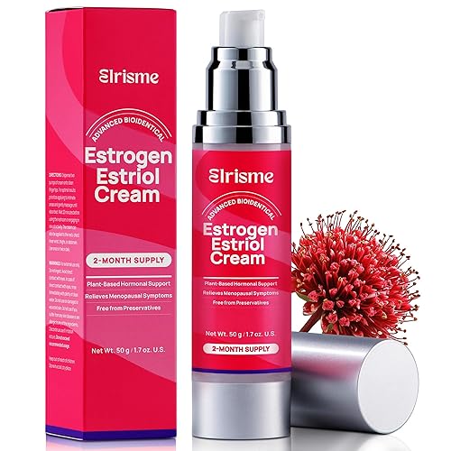 Crema de estriol para mujeres Alivio de la menopausia crema de estrógeno bioidéntica natural, equilibrio hormonal, apoyo a la perimenopausia, salud