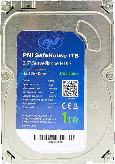 Hard Disk Interno Da 1 TB Per PC Fisso - SATA 3.5", 5400 RPM, 32 MB Cache - Foto 10