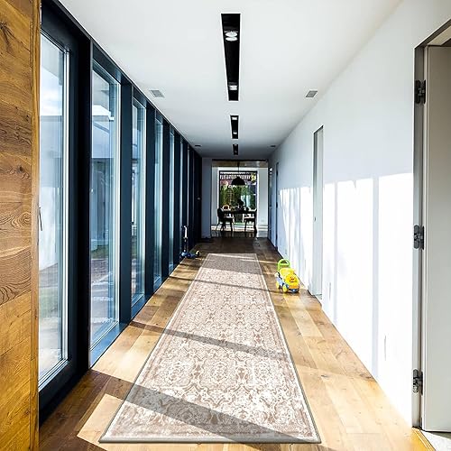 Miniatura 71 de Vaukki - Alfombra de pasillo, suave y peluda, alfombra antideslizante lavable, para lavandería, cocina, granja, baño, entrada y dormitorio